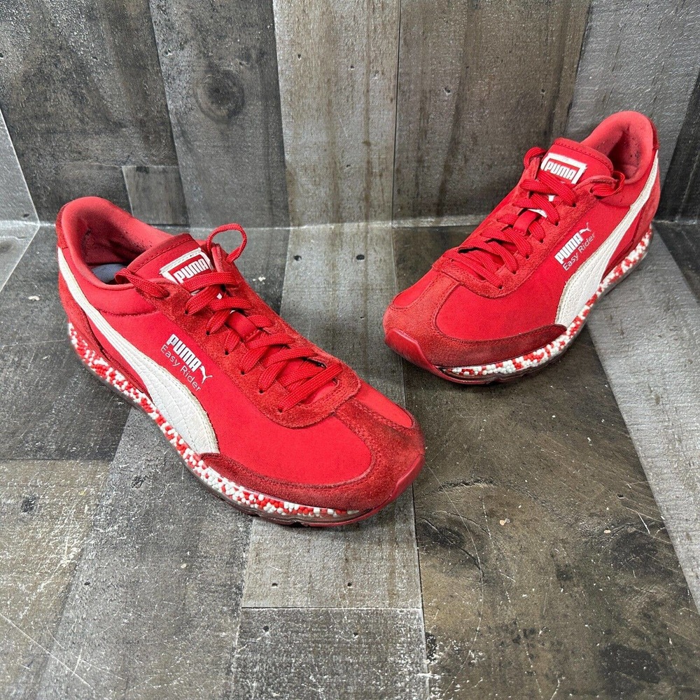 MENS PUMA‎ JAMMING EASY RIDER RED SNEAKERS SHOES SIZE 8.5